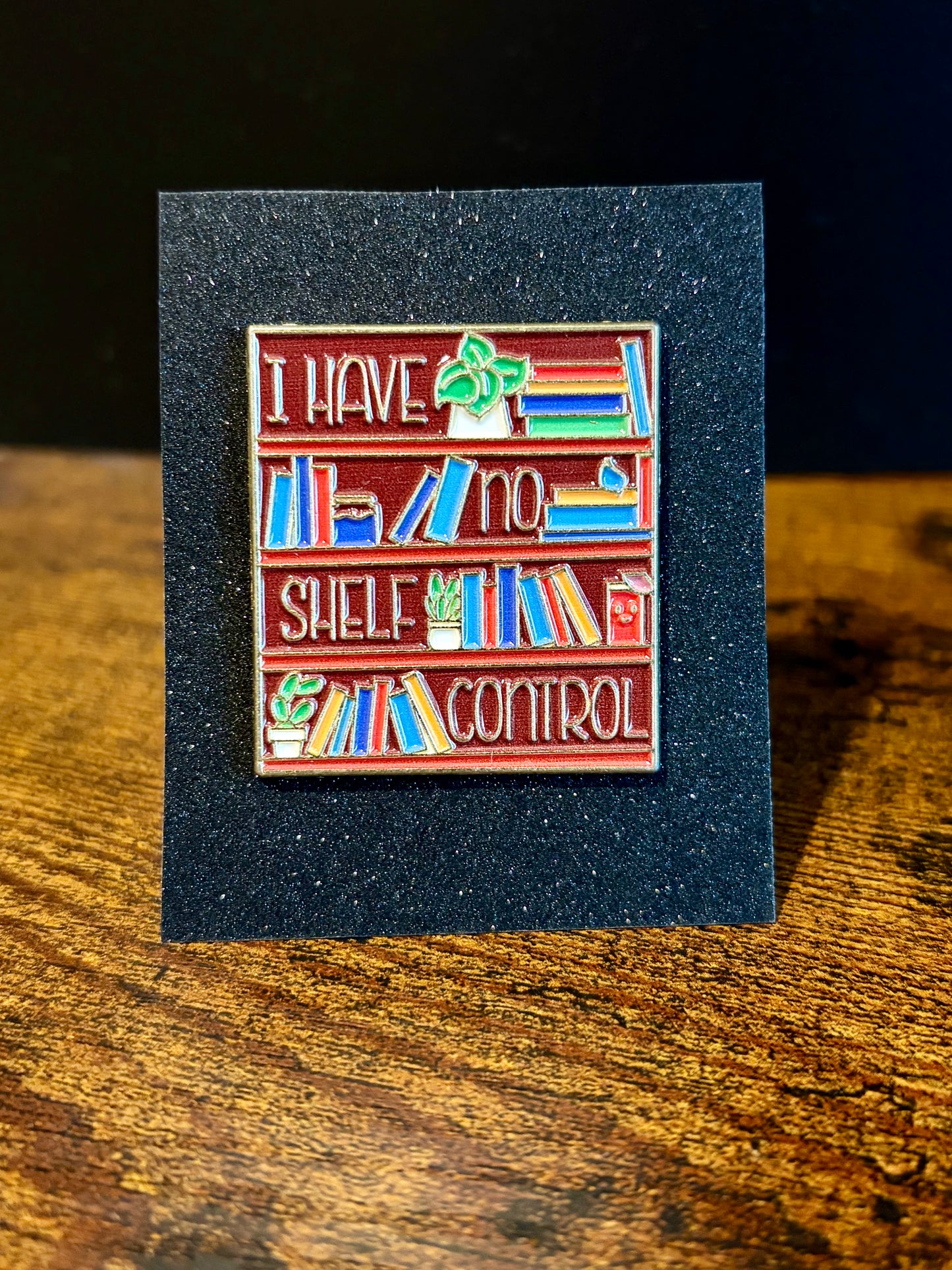 NO SHELF CONTROL PIN BADGE