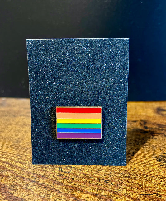 PRIDE FLAG PIN BADGE