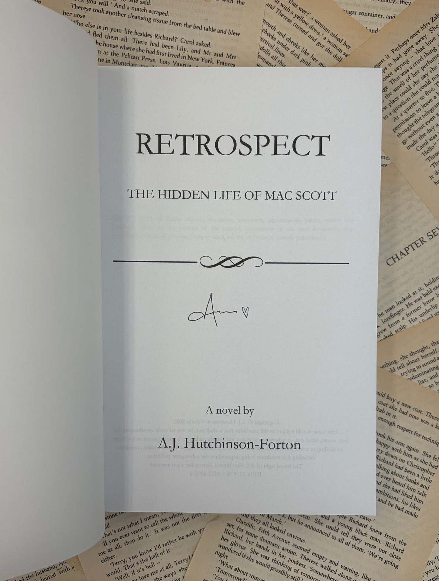 RETROSPECT - THE HIDDEN LIFE OF MAC SCOTT - AJ FORTON - SIGNED