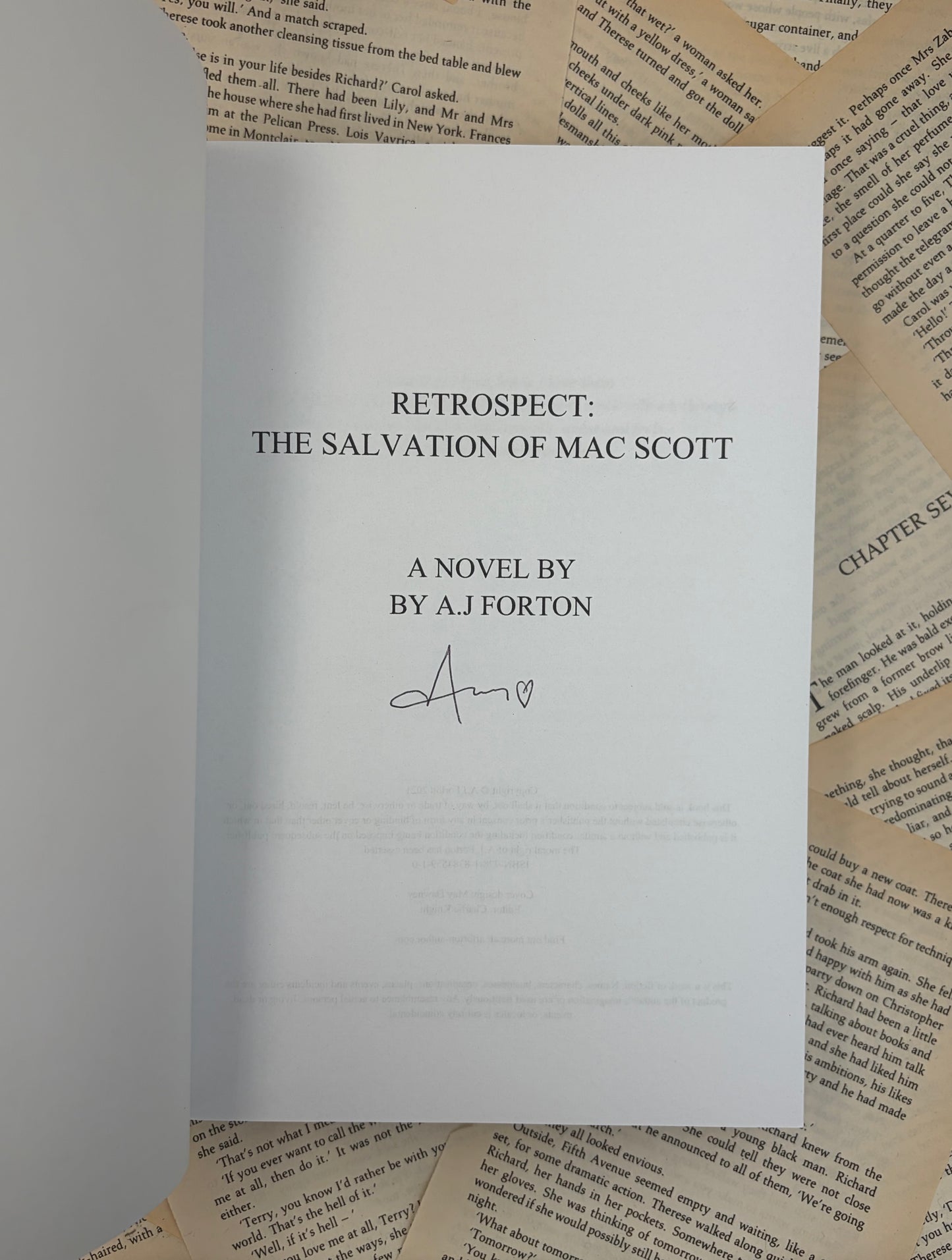 RETROSPECT - THE SALVATION OF MAC SCOTT - AJ FORTON - SIGNED