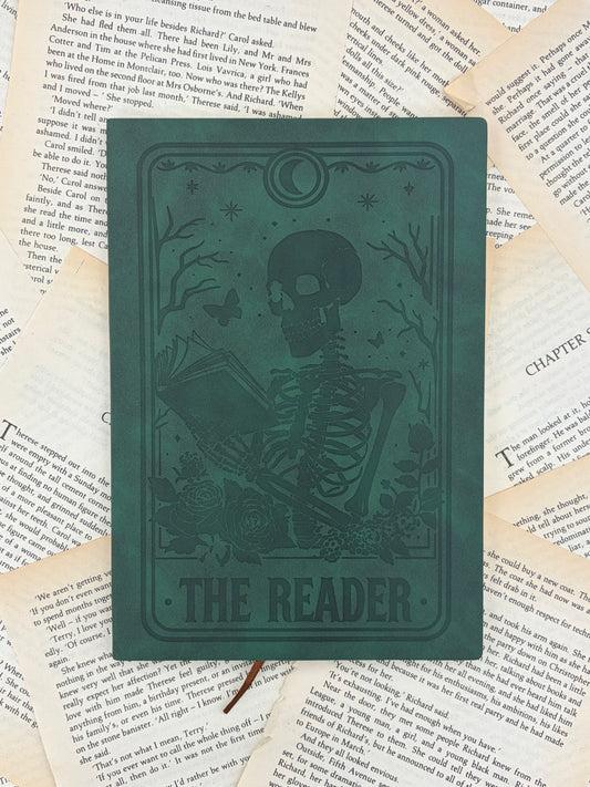 TAROT: THE READER - NOTEPAD GREEN