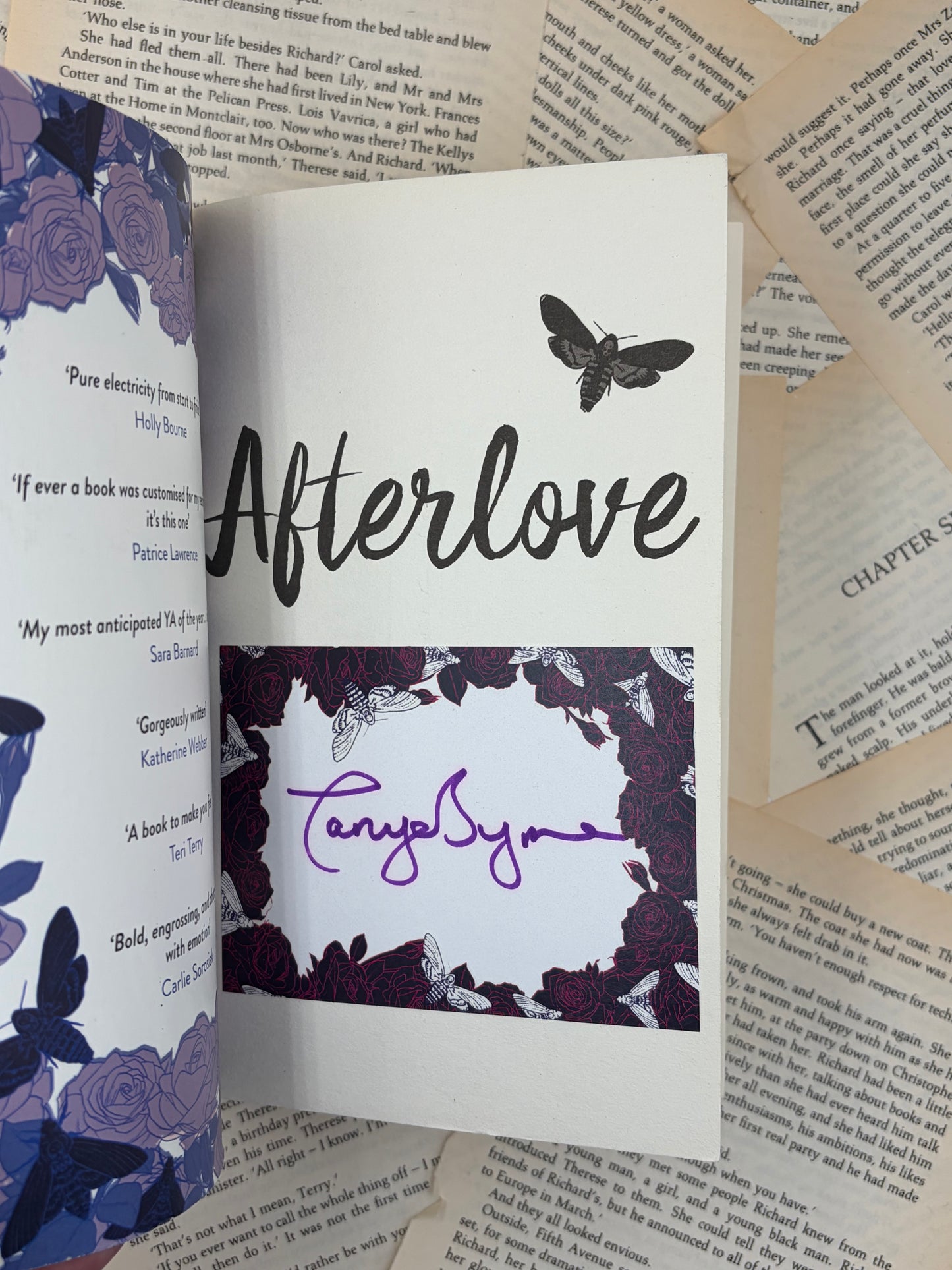 AFTERLOVE - TANYA BYRNE - PAPERBACK SIGNED